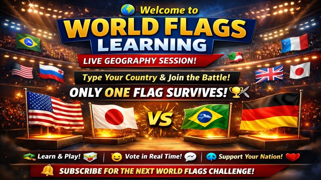 World Flags Learning 🌍 | Geography Session | February 11, 2026