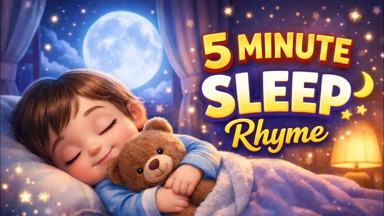 Minute Sleeping Rhyme 🌙 | Bedtime Lullaby for Kids & Toddlers