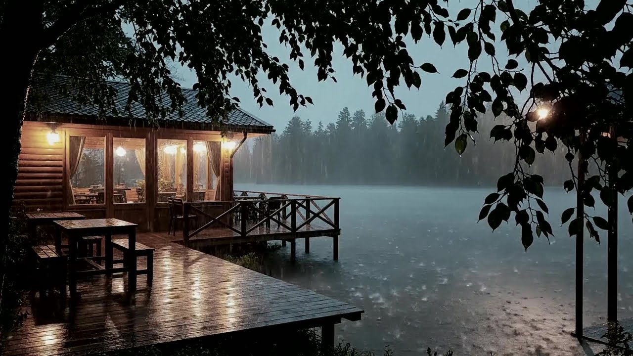 No Ads Rain Sounds for Sleeping - ASMR Rain and Thunder Sounds For Sleeping, Relaxing #DOS81