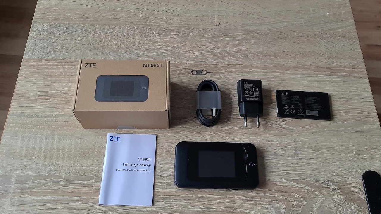 ZTE MF985T Mobile Router 4G Lte Cat12, 600 Mbps. Unboxing. [4K]