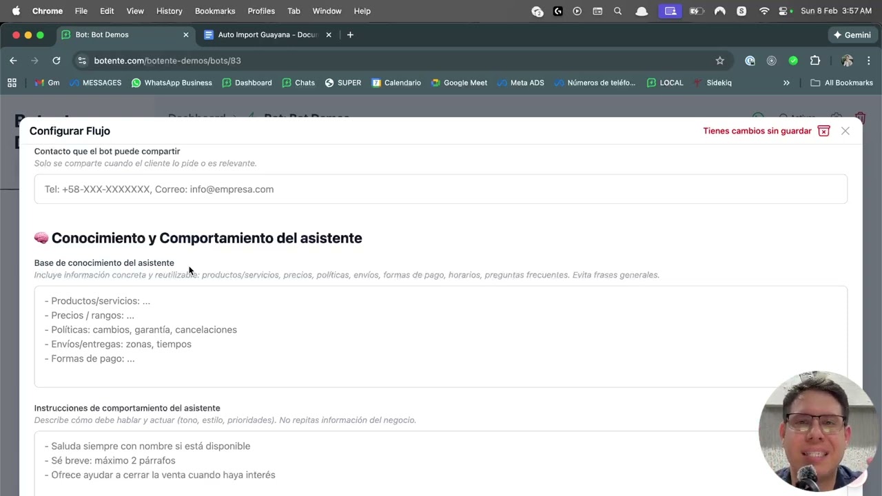 Cómo crear un bot de WhatsApp con IA y su flujo inicial | Botente