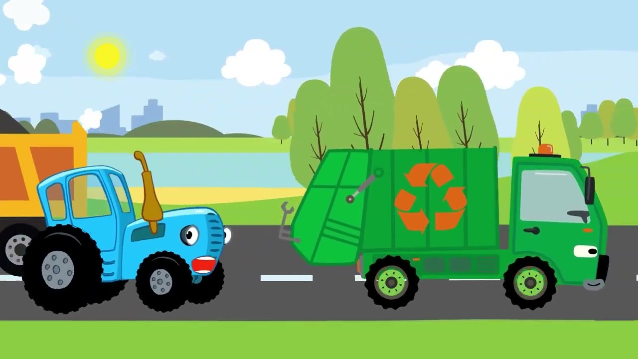 МАГАЗИН и другие  песенки Синий Трактор и Машинки - Еду я по магазину!