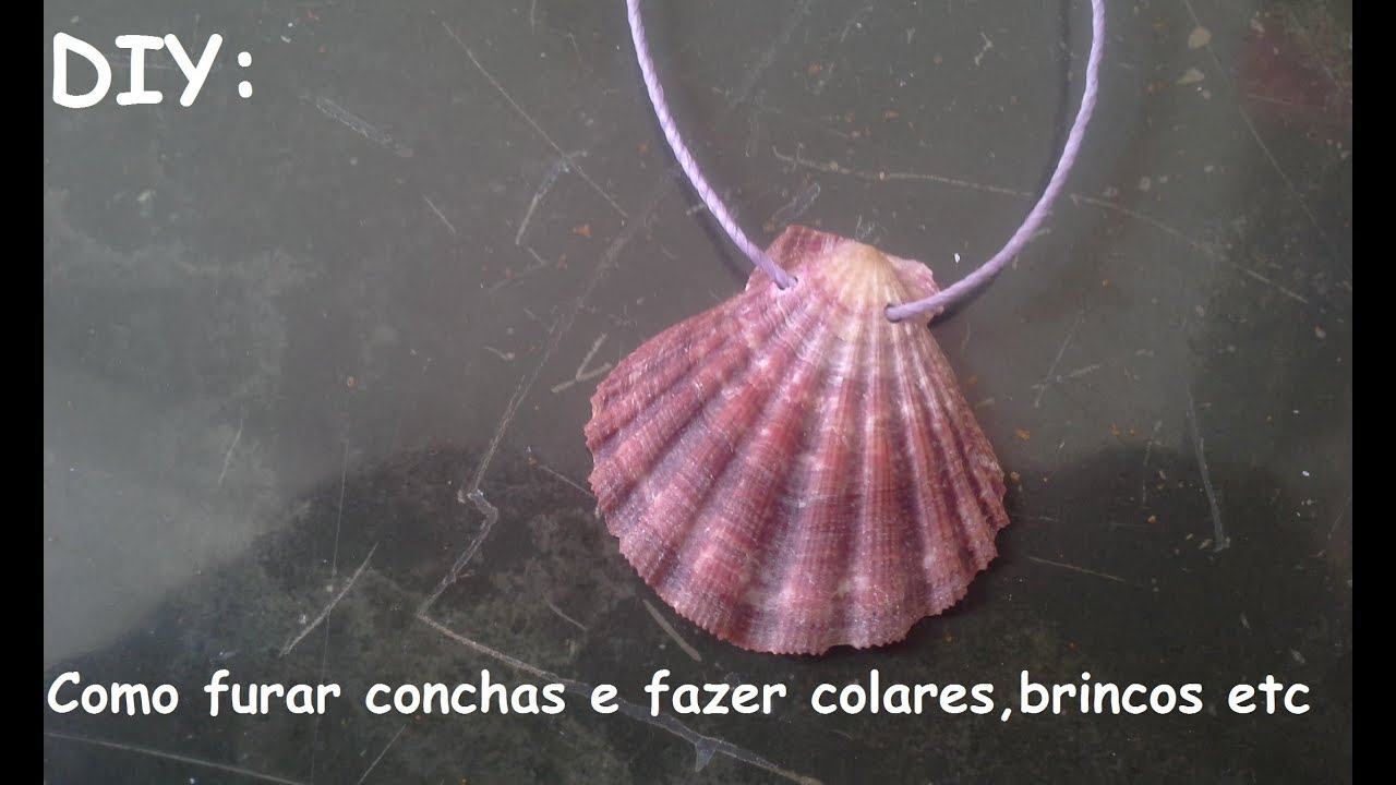 VEDA 04: Como furar conchas e fazer colares e brincos etc...