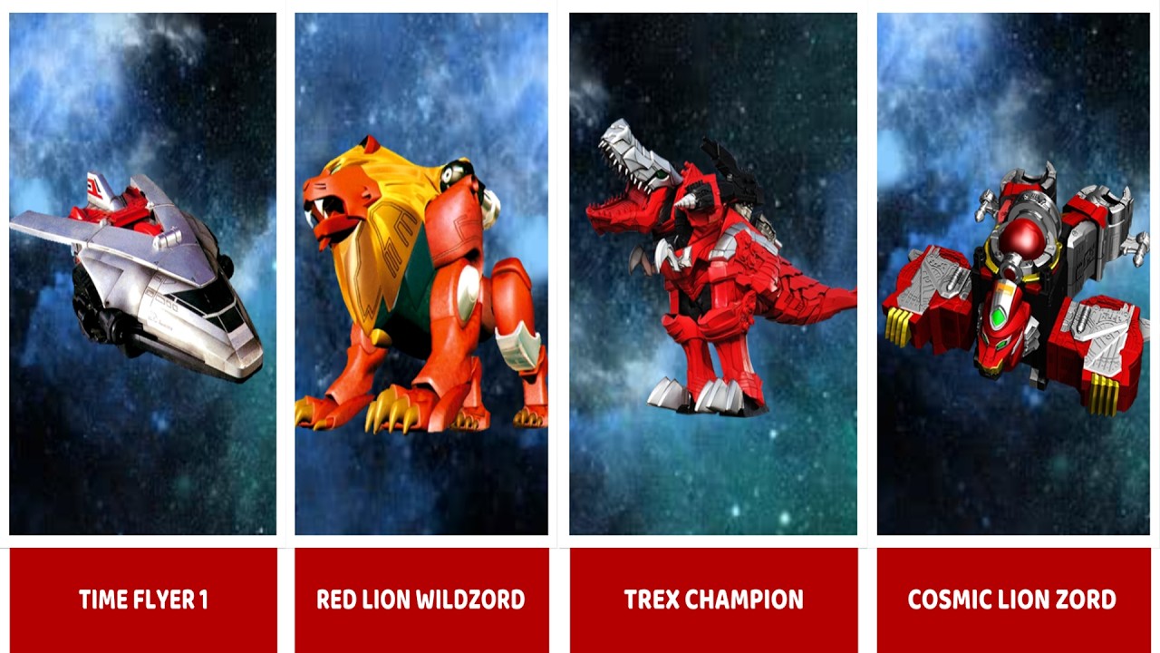 The Complete Red Ranger Zord Collection MMPR to Cosmic Fury #RedRanger #RedRangerZord #PowerRangers