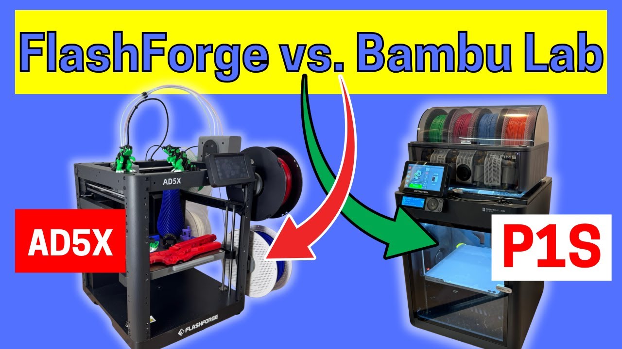FlashForge AD5X Printer: Better Value Than Bambu Lab P1S?