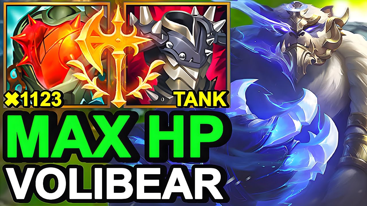WILD RIFT CHINA VOLIBEAR JUNGLE - 28KILL PENTA!? NEW Heartsteel Volibear Build Runes