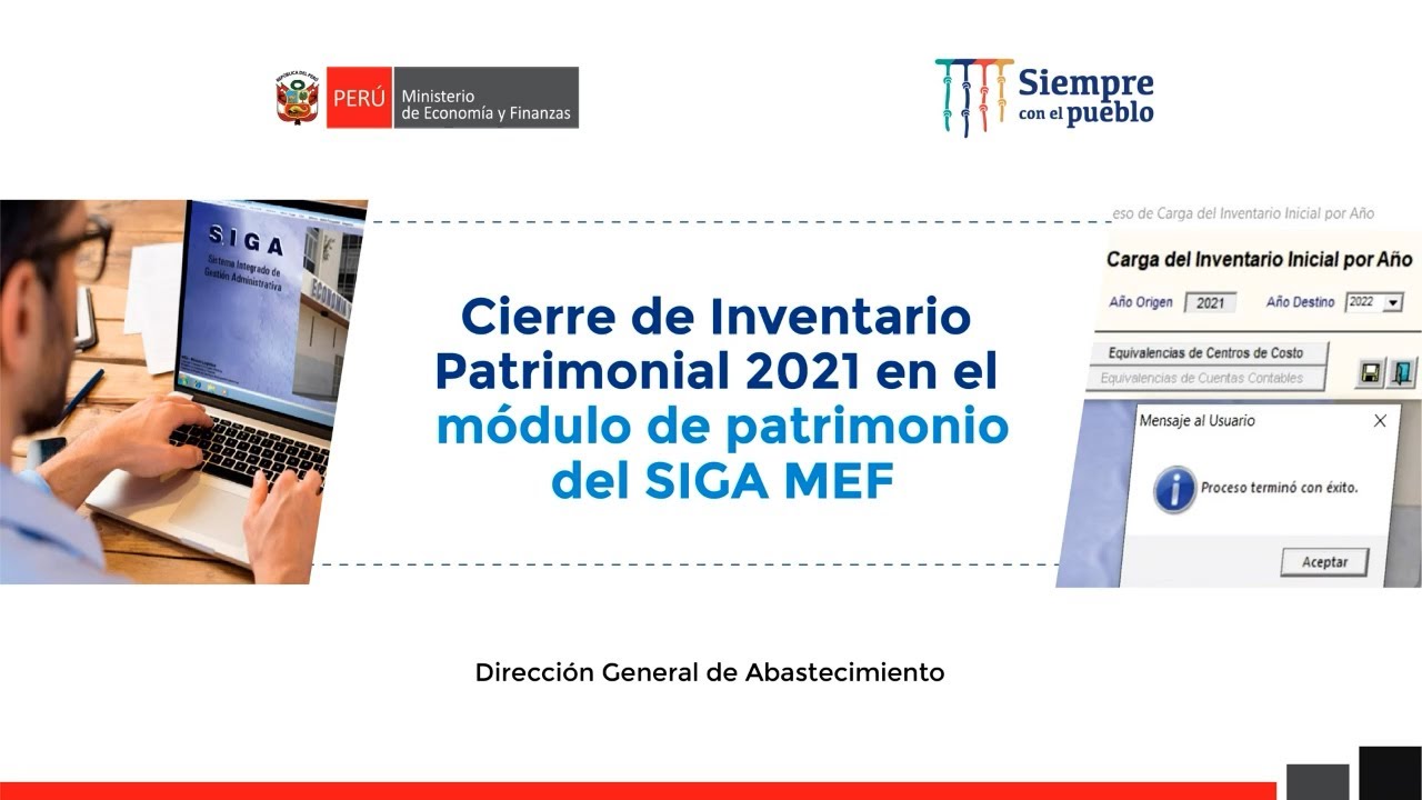 Inventario inicial en el Módulo de Patrimonio del SIGA MEF