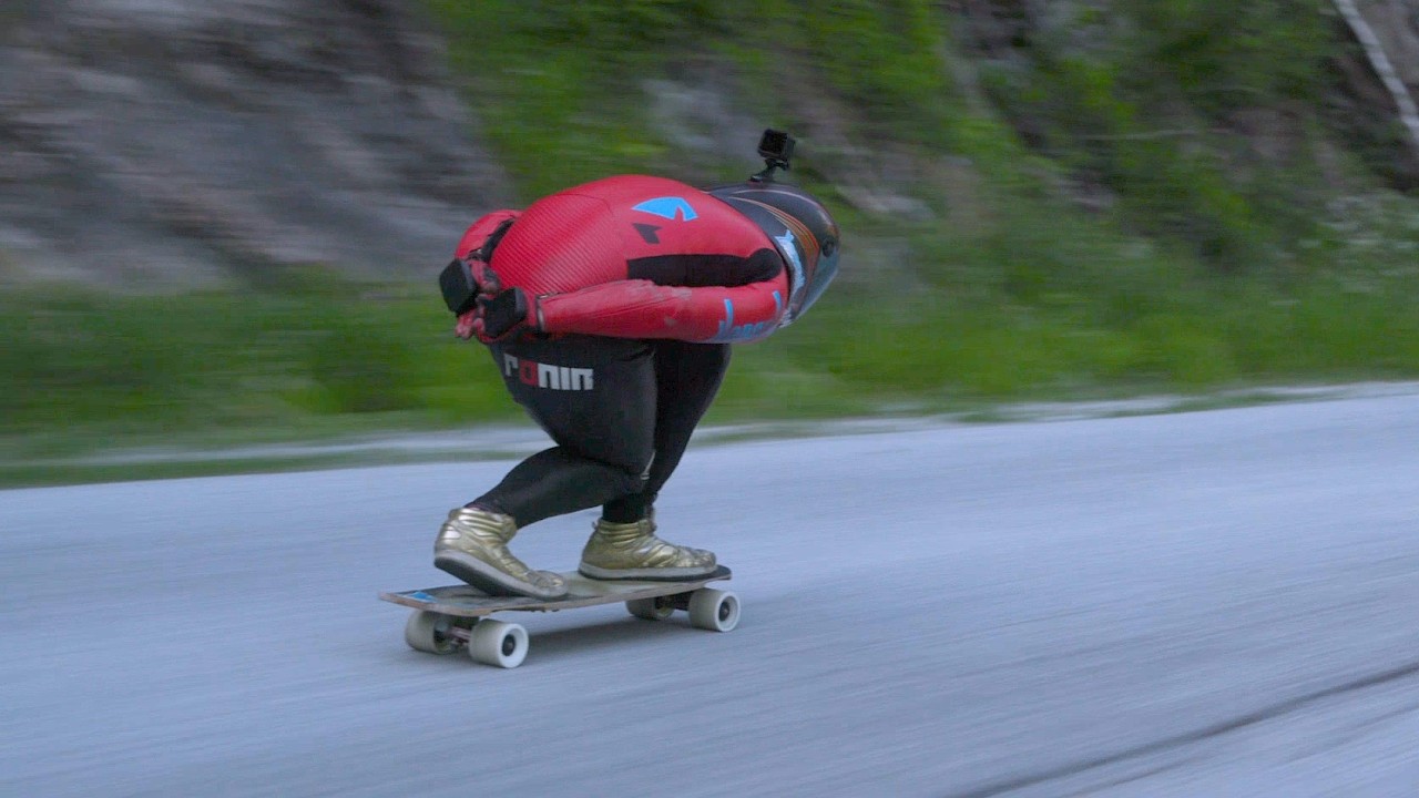 Downhill Skateboarding Full Run, Emily Pross