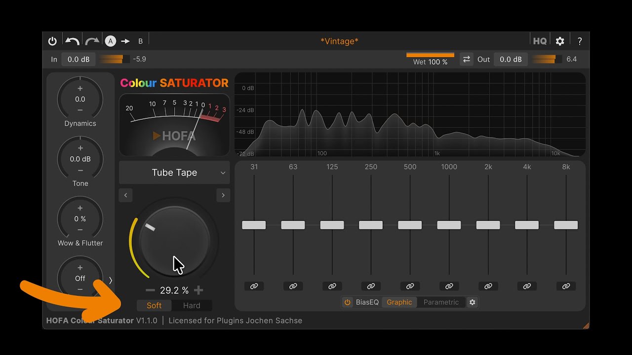 The new Soft Mode in the HOFA Color Saturator