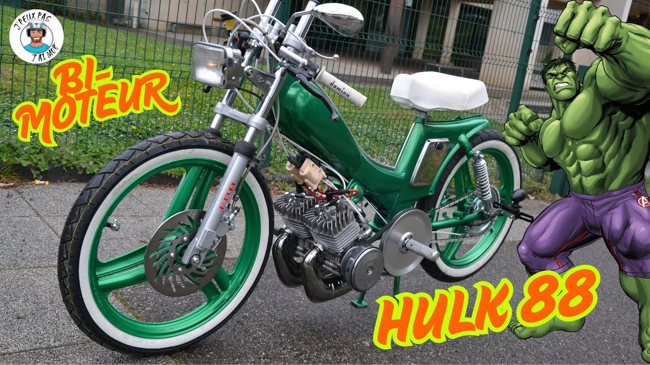 HULK 88 😱 Le Bi-Moteur 140cm3 sur base Motobécane AV88 🔥🔥