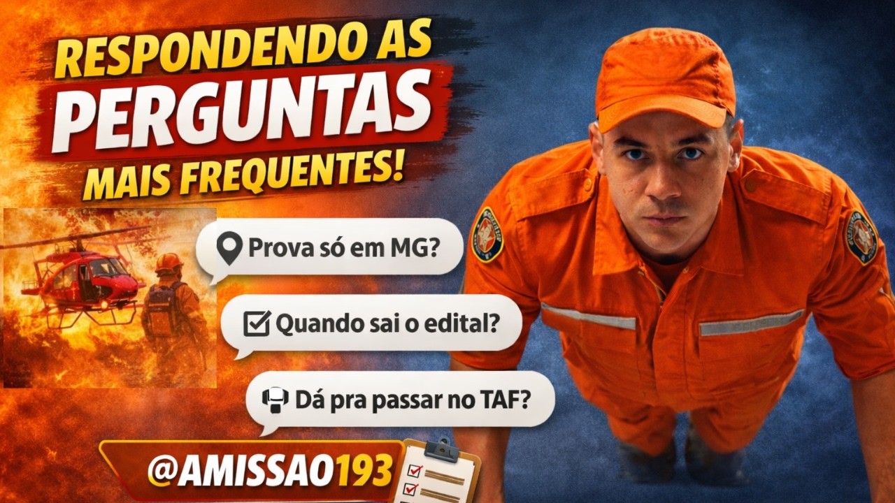 15 DÚVIDAS RESPONDIDAS SOBRE CBMMG 2026 | Edital, TAF, Cotas e Mais!