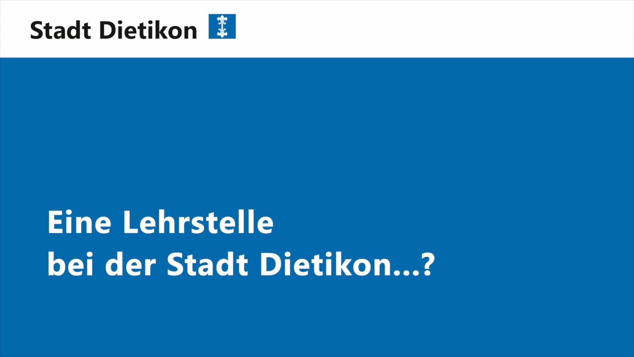 Lehrstellen Stadt Dietikon
