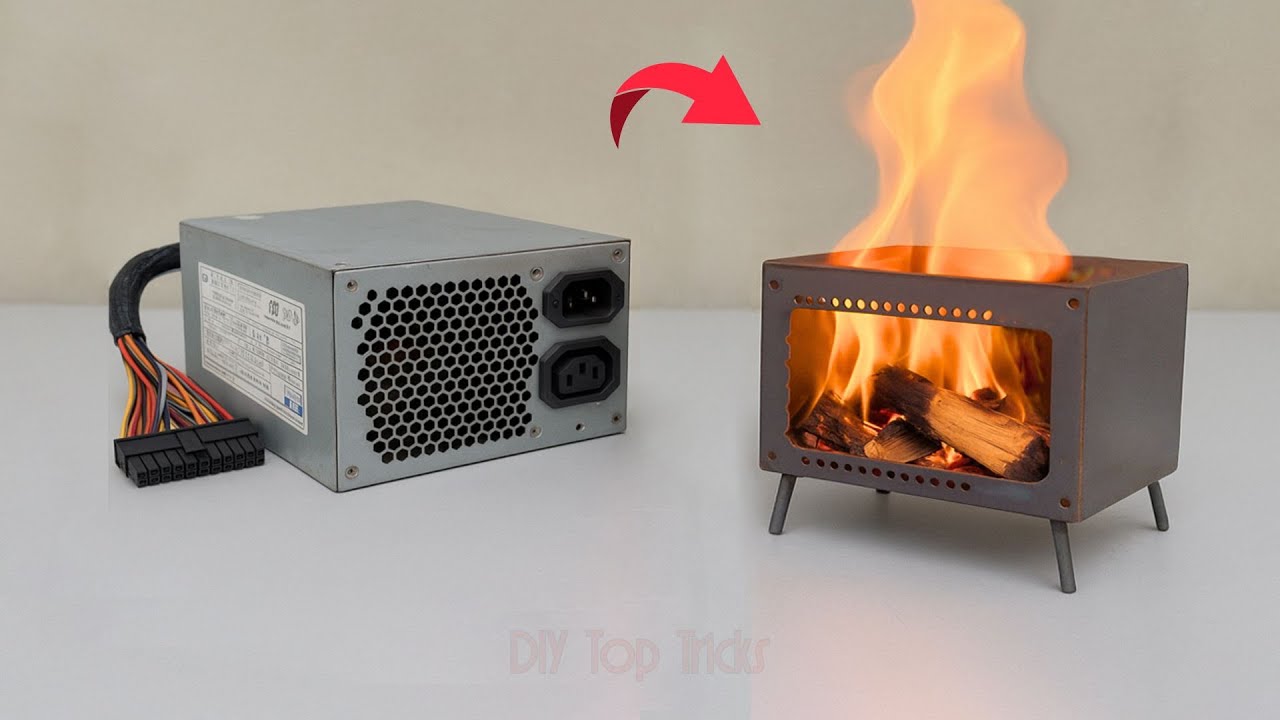 You Won't Believe How Easy It Is to Make a PORTABLE STOVE from PC Power Supply