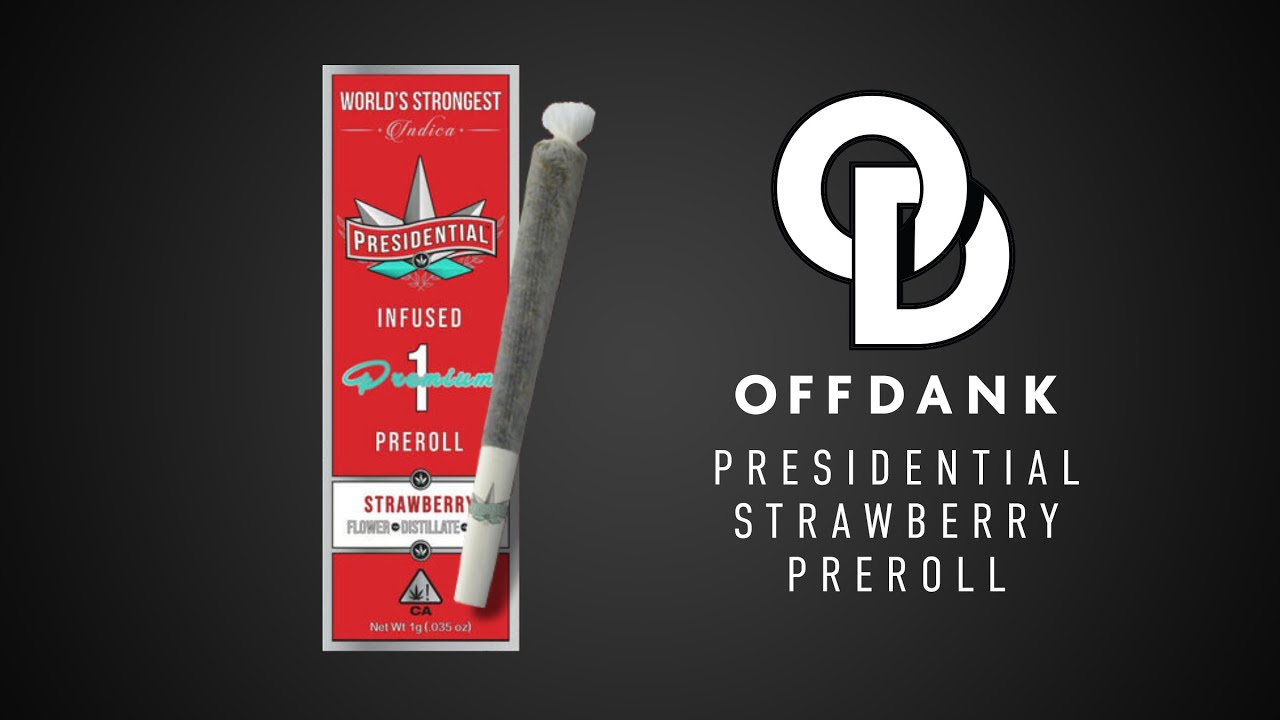 OFF DANK'S PRESIDENTIAL STRAWBERRY SINGLE INFUSED PRE-ROLL  REVIEW
