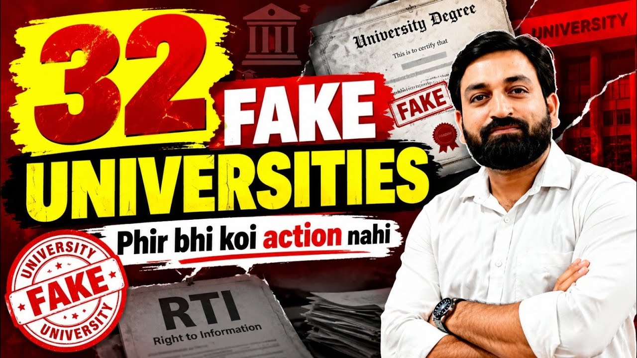 32 Fake Universities... Phir Bhi Koi Band Nahi Hui! Sach Jaanke Dar Jaoge #fakeuniversity