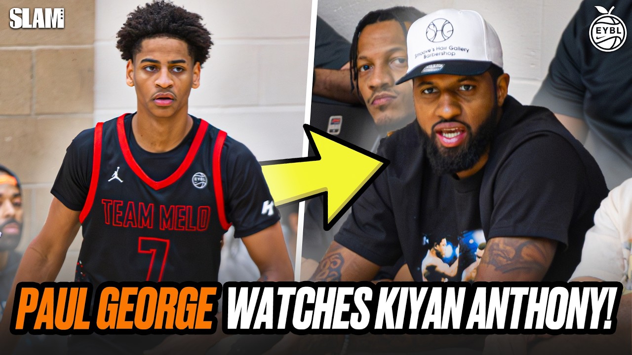Paul George watches Kiyan Anthony 🚨 #1 player in HS beat Brad Beal 😳 Peach Jam Day 6 Recap 🍑