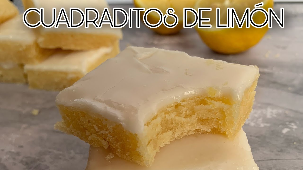 RECETA DE CUADRADITOS DE LIMÓN- BUDÍN LIMÓN