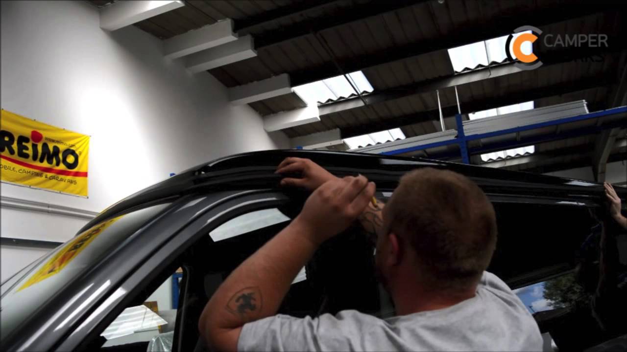 How to fit a Reimo Multirail Awning Rail to a VW T5 / T4