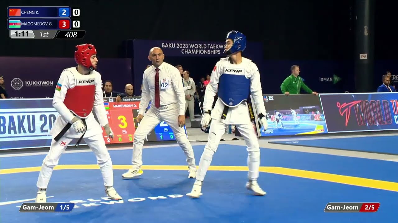 408 R64 Men  58kg CHN CHENG K  AZE MAGOMEDOV G