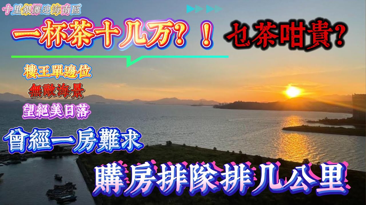 一杯茶十幾萬？！！乜嘢咁架勢？｜曾經一房難求 購房排隊幾公里現狀又如何？｜十里銀灘三期迎海南區｜ #home 房地产 #房地產 #十里銀灘