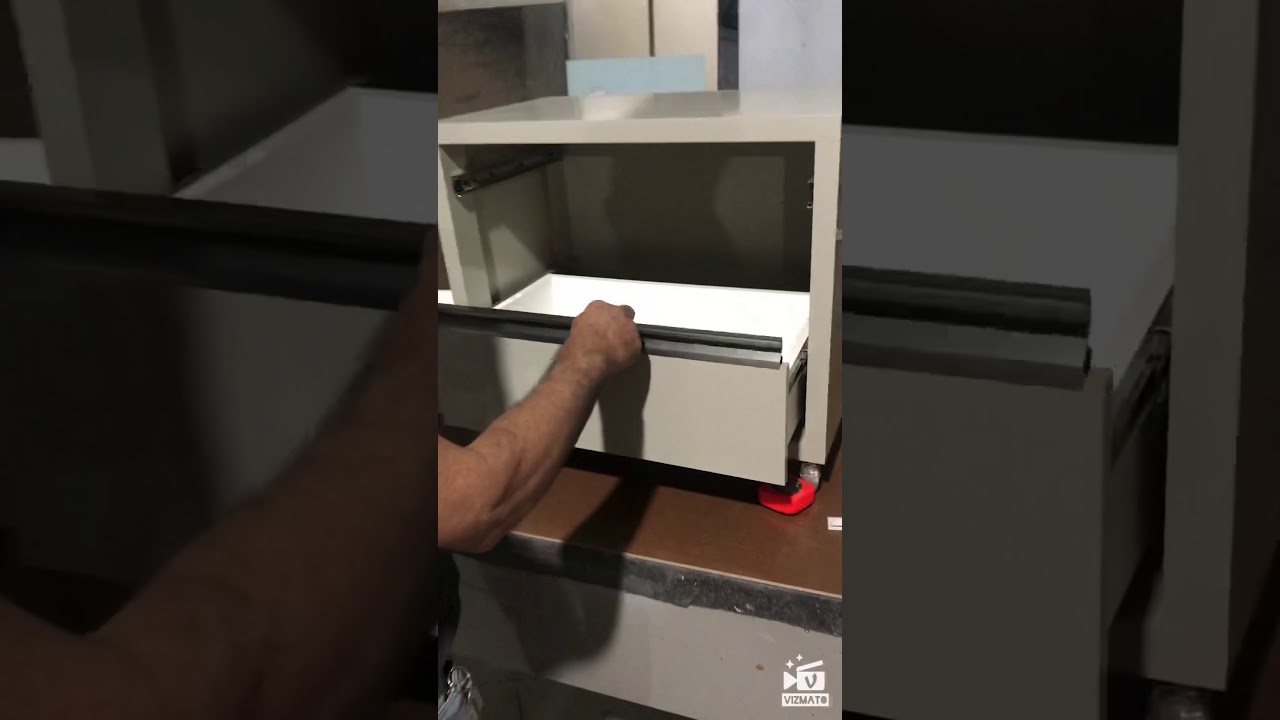 Instalar puxador perfil de alumínio em gaveta