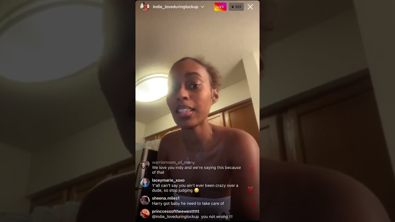 Indie from love after lockup goes OFF on Harry with RECEIPTS (7/31/22)IG Live Pt.1