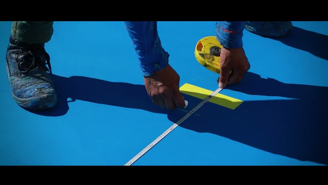 Revêtement certifier pour les terrain de sport en résine acrylique