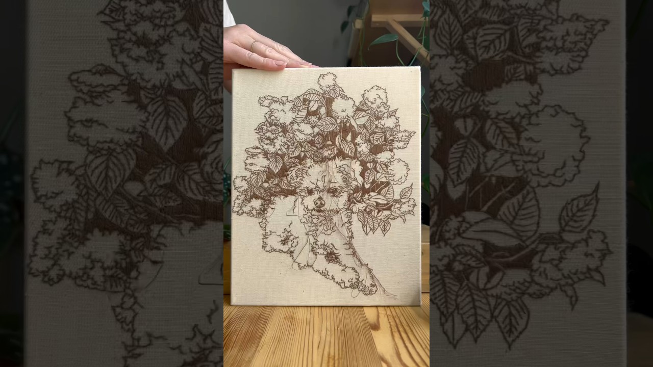 Raveling thousands of tiny stitches | Custom Pet Portraits by Hannah Lamar Studio #art #embroidery