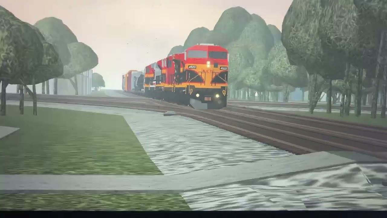 KCS train lead in Chicagoland Ro scale