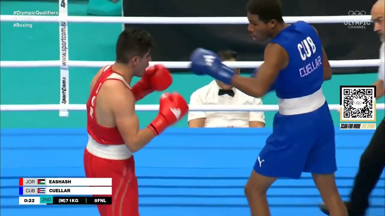 Jorge Cuéllar (CUB) vs. Zeyad Eashash (JOR) World Olympic Qualifiers 2024 (71kg)