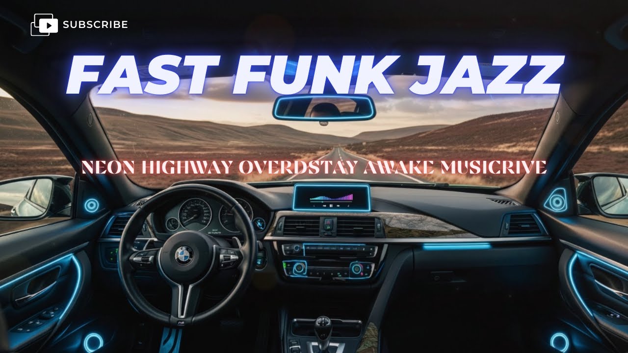 Stay Awake Music 🚗💥 Fast Funk Jazz for Long Night Drives