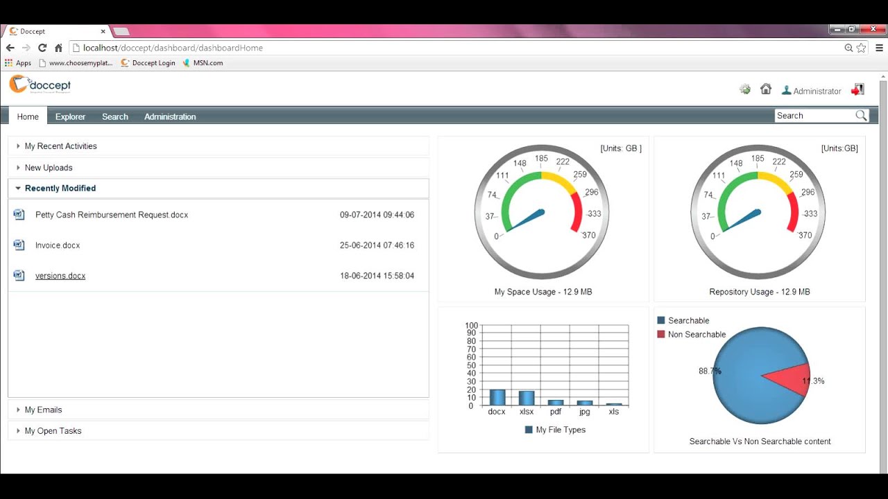 Doccept.com-Document Management Software System Brief Demo