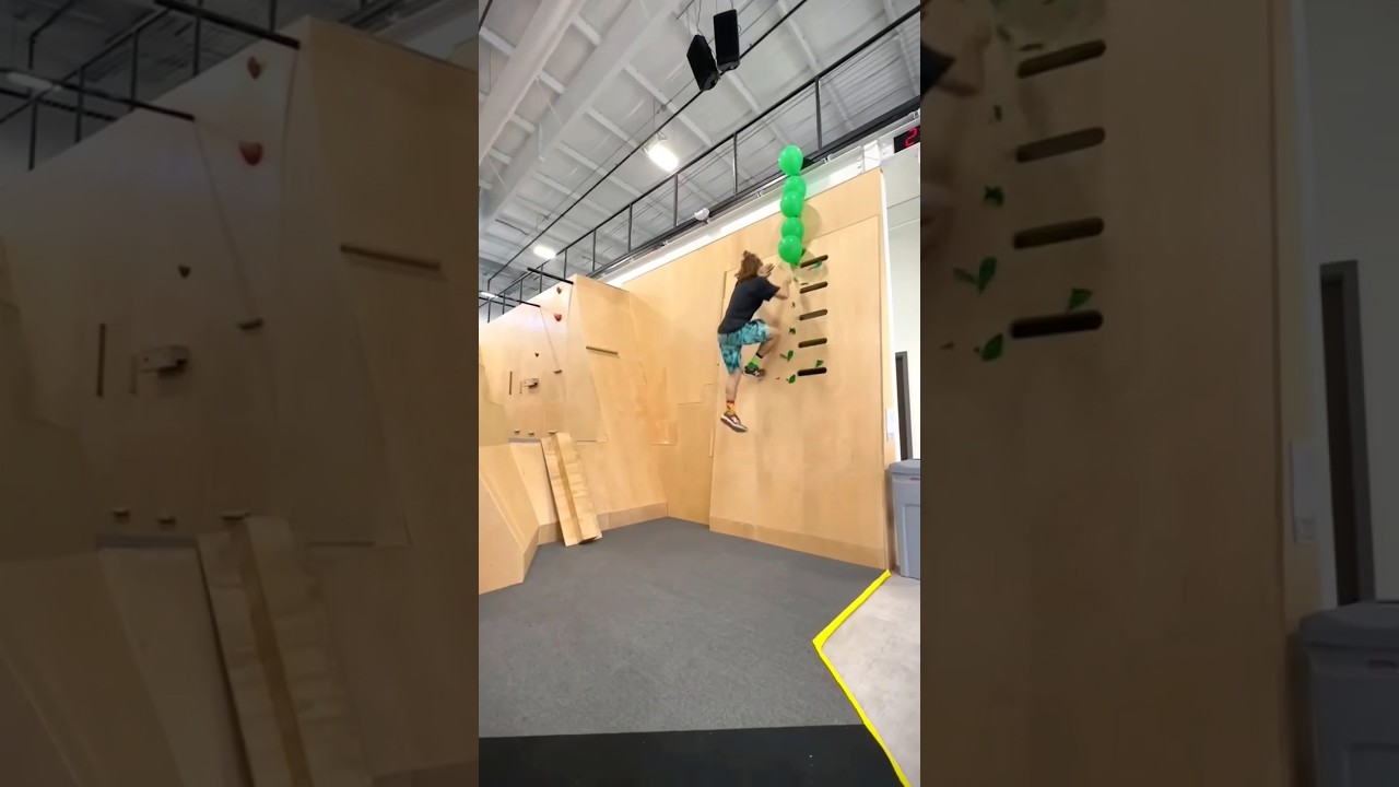Balloon Pop Cpompilation 🎈 🤯 #parkour #bouldering #climbing