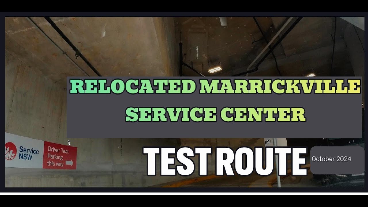 Marrickville test route (New/relocated): Full Driving test route |October 2024