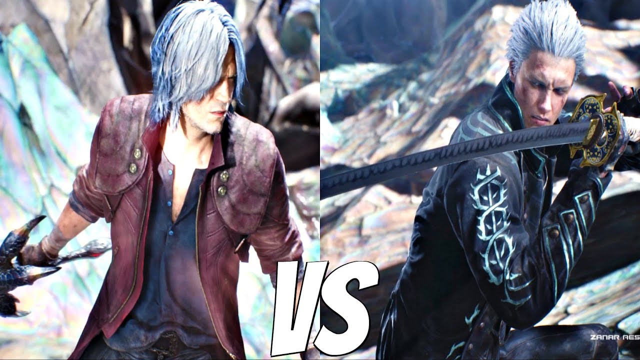 Devil May Cry 5 - Dante vs VERGIL Boss Fight #15 (DMC5 2019) PS4 Pro