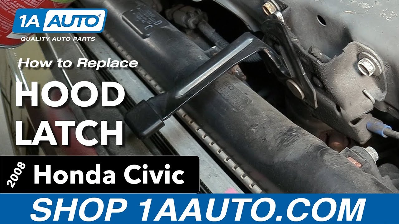 How to Replace Hood Latch 05-11 Honda Civic