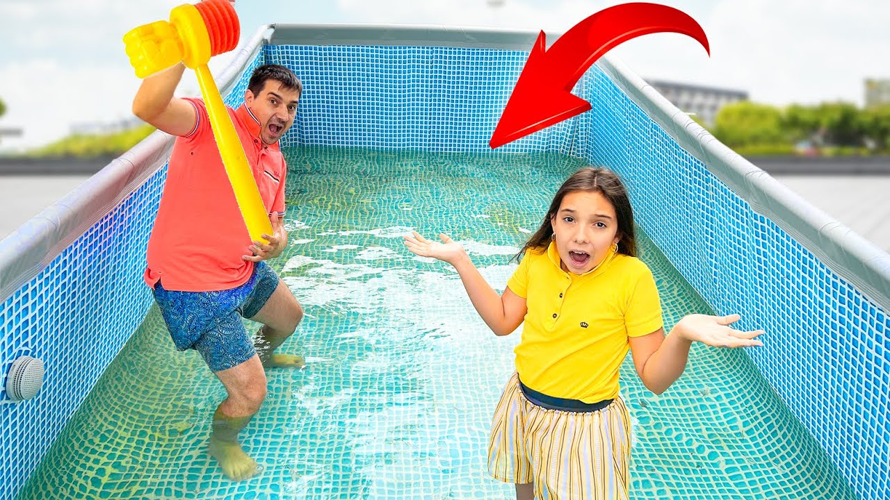 ❓ De Ce TATA 🙋‍♂️ Ne DISTRUGE PISCINA ❓ Era Să VOMITĂM în APĂ  🤮