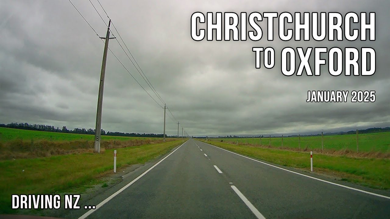 Driving New Zealand: Christchurch to Oxford |4K