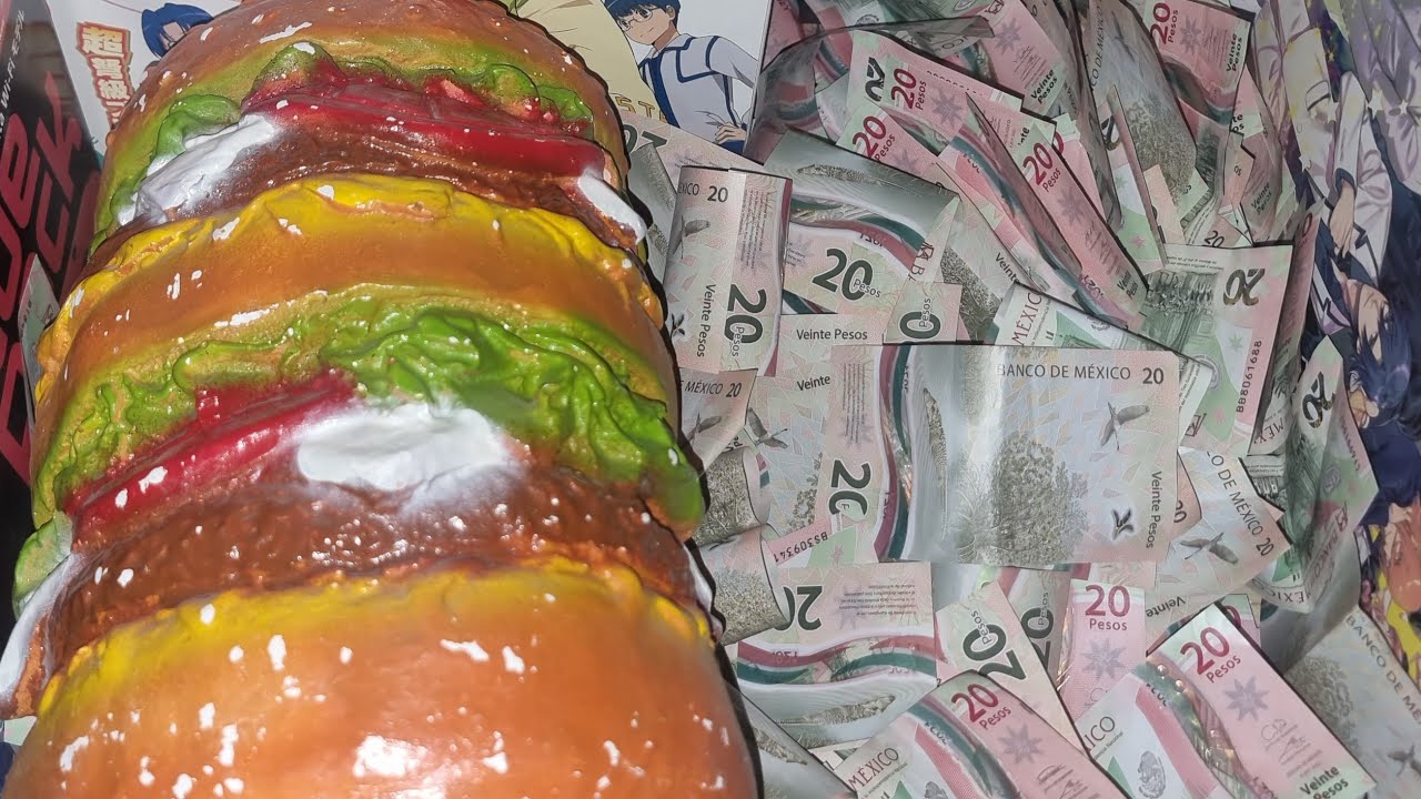 SANTAS HAMBURGUESAS!!! JUNTE PUROS BILLETES DE $$20 DURANTE UN AÑO 🤑🤑🤑