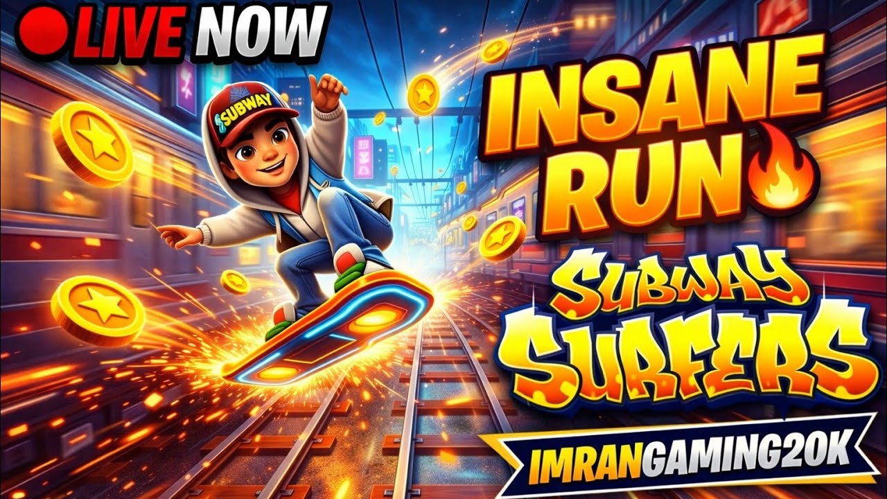 🔴 Subway Surfers Live Stream 🎮 Insane Run | Hindi Gameplay