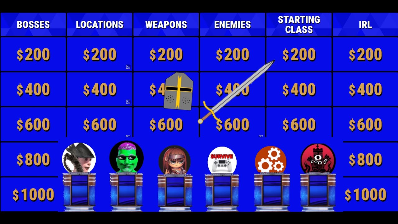 Заставить участников Challenge Runners сыграть в Dark Souls Jeopardy