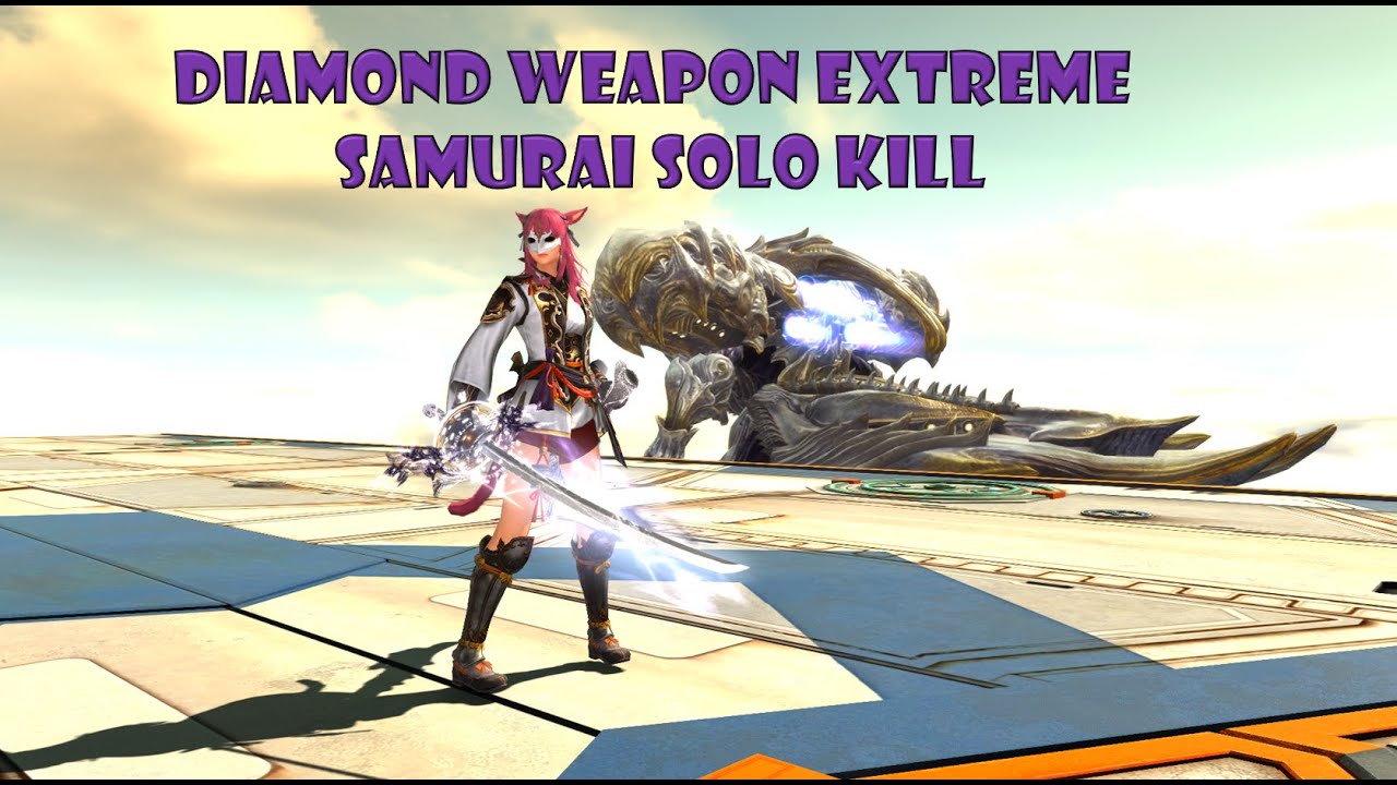 FFXIV- Diamond Weapon Extreme solo kill | SAM POV | Patch 7.21
