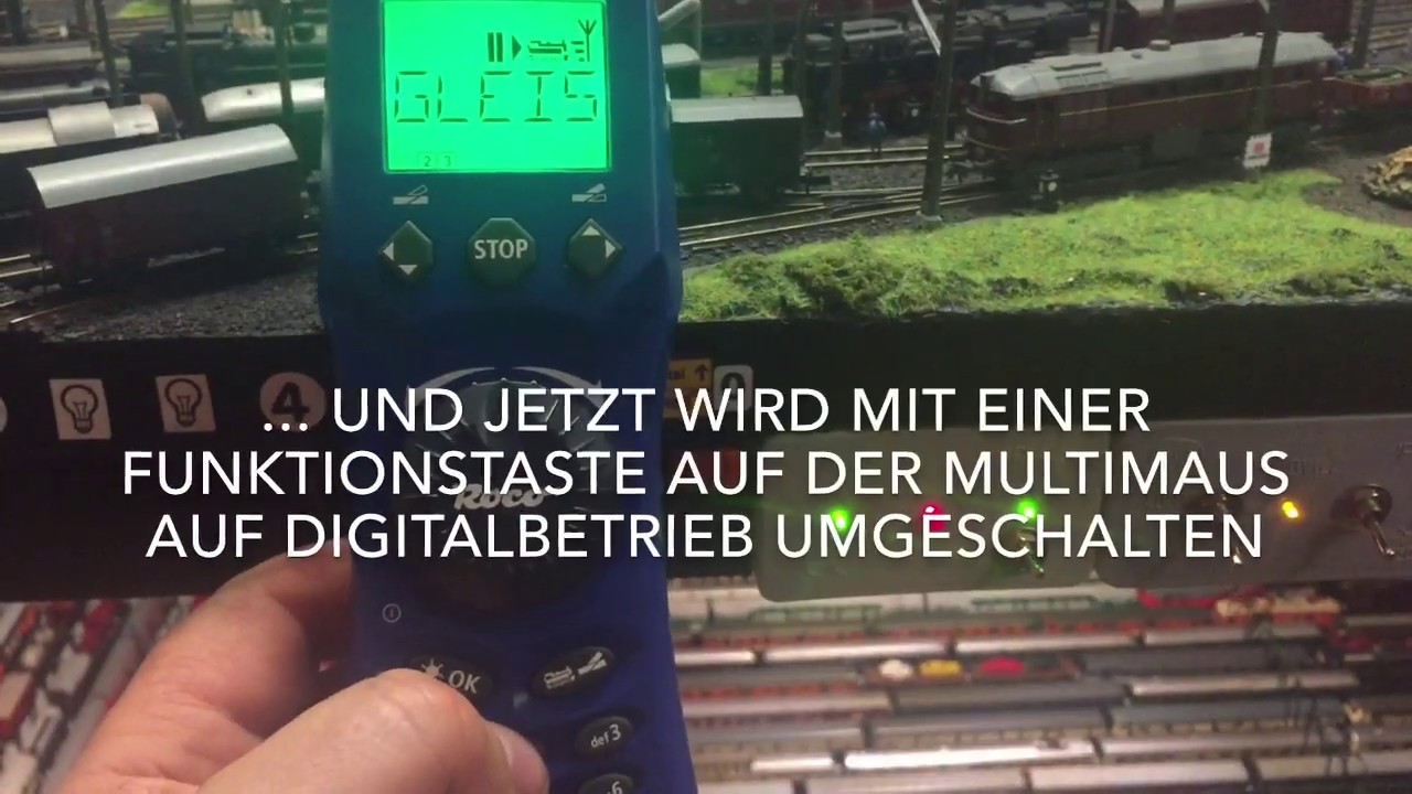 Analoges und digitales Fahren zusammen vereint auf einem Gleis bei meiner Modellbahn