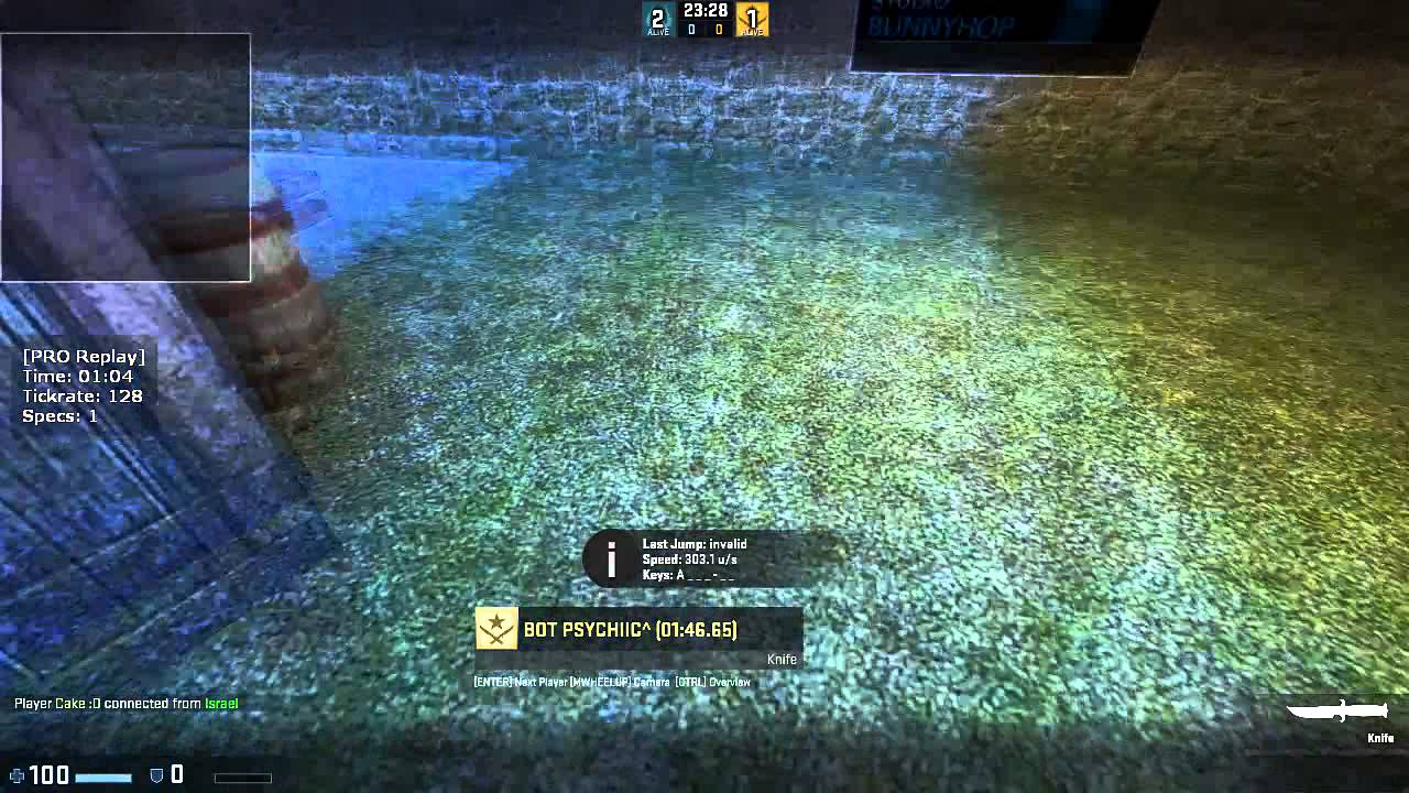 [EX-WR] BHOP_COBBLESTONE WORLD RECORD 1:46 (CSGO KZ)