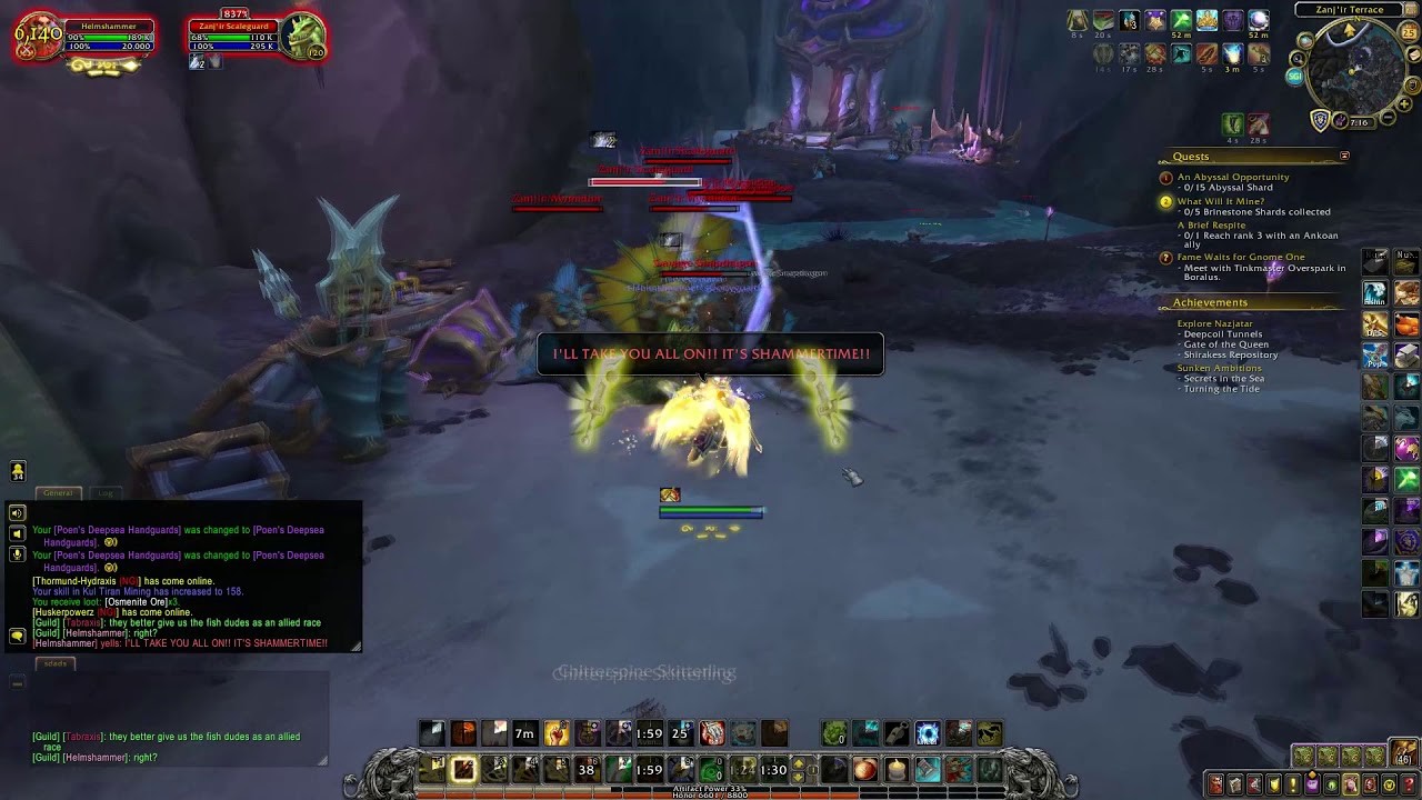 Rise of Azshara 8.2 Quest Guide Part 5 - Ancient Technology and What Will It Mine? Quests