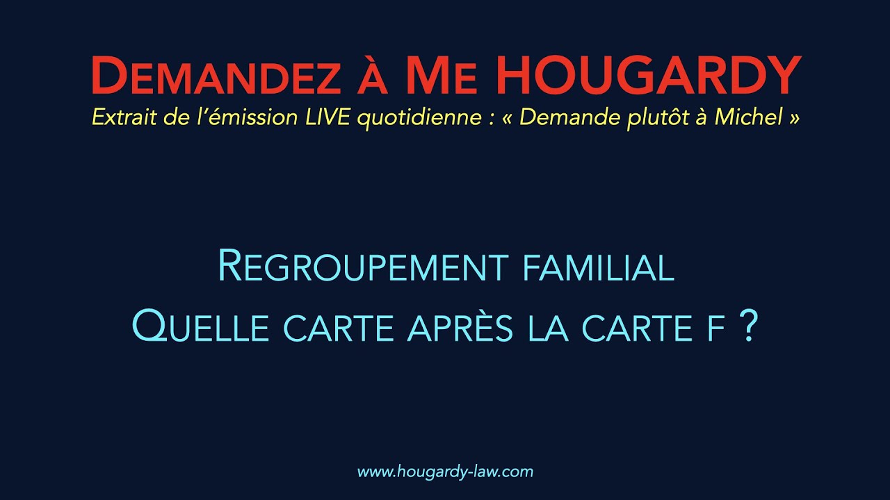 Quelle carte après la carte F ?