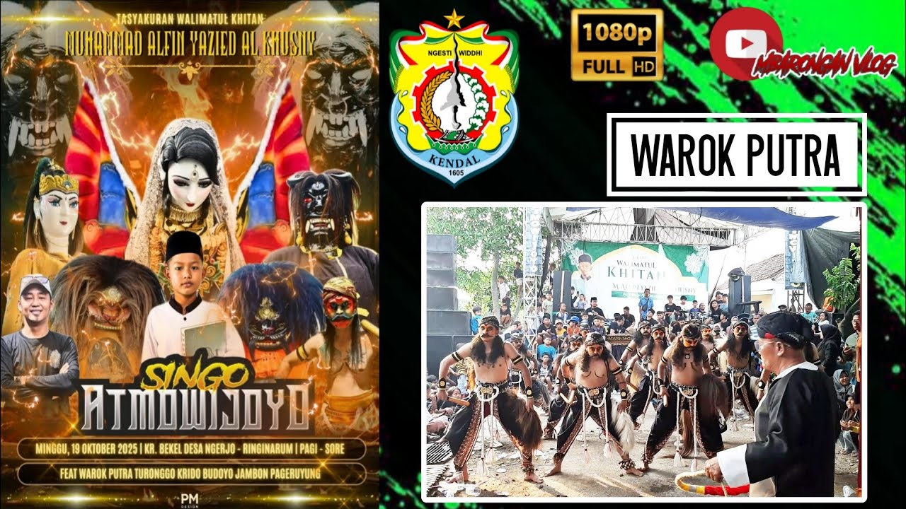 ᶠᴴᴰ Warok putra | Turonggo Kridho Budoyo | Live Ngerjo Ringinarum Weleri Kendal Jawa Tengah