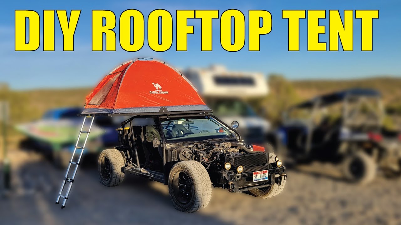 TAZR Ep 8 - SUPER CHEAP DIY Roof Top Tent for the TAZR Vic Kart!