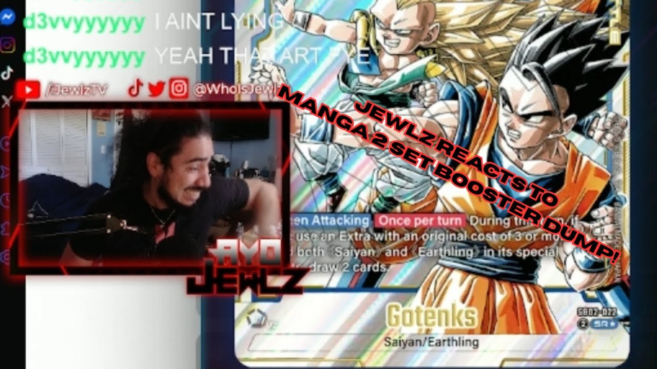 Jewlz REACTS To Manga 02 Booster Set Dump! | DBS Card Game Fusion World