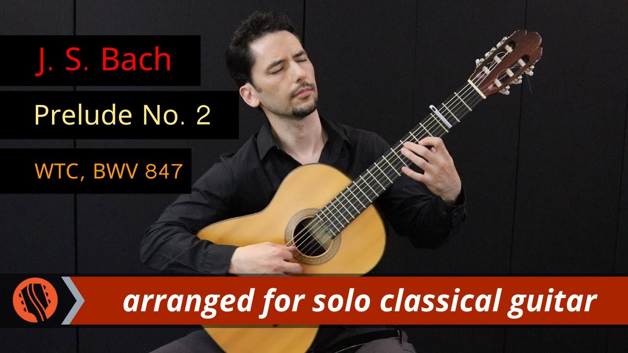 WTC Prelude No. 2 in C minor by J. S. Bach, arr. by Emre Sabuncuoglu for solo classical guitar